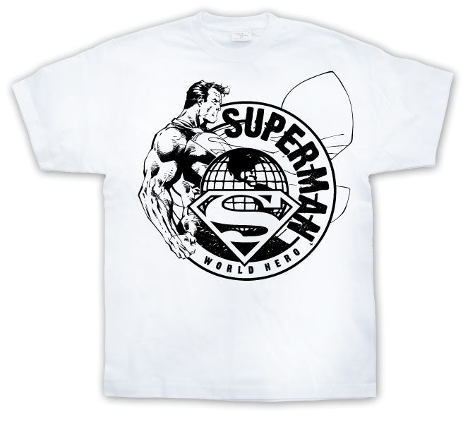 Superman - World Hero Sketch Mens T-Shirt
