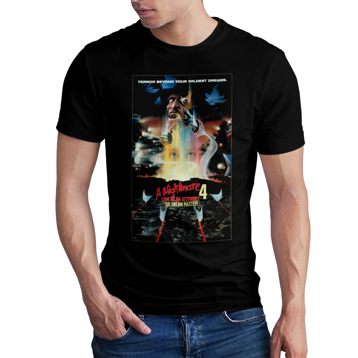 A Nightmare On Elm Street - The Dream Master Poster Mens T-Shirt