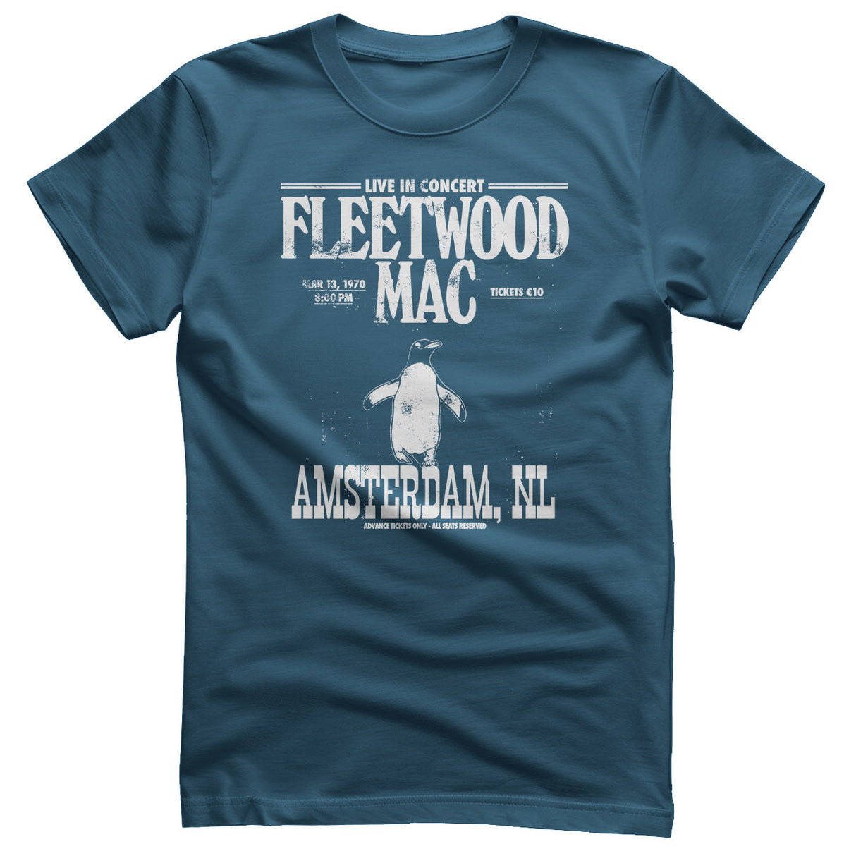 Fleetwood Mac - Amsterdam 1970 Mens T-Shirt