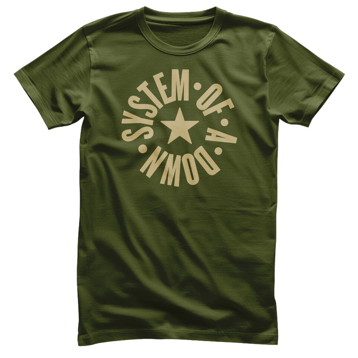 System Of A Down - Circle Star Logo Mens T-Shirt