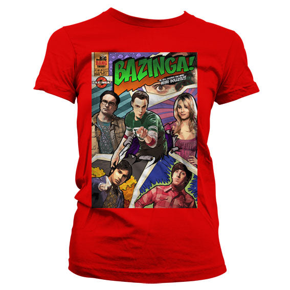The Big Bang Theory - Bazinga Comic Cover Women T-Shirt