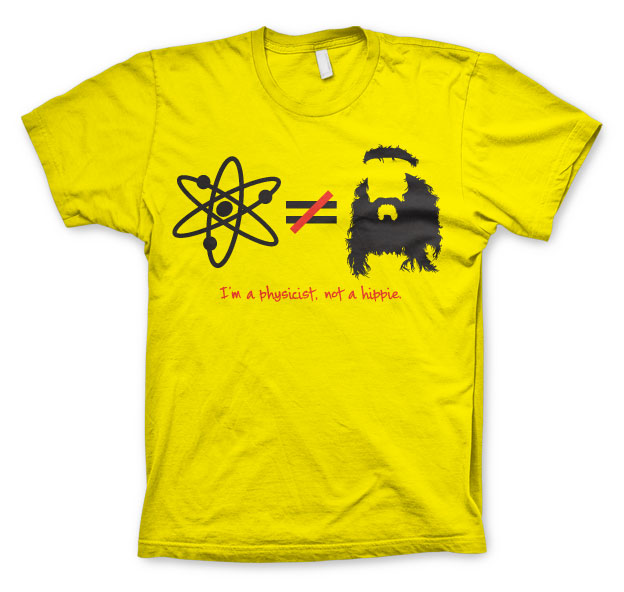 The Big Bang Theory - I'm A Physicist, Not A Hippie Mens T-Shirt