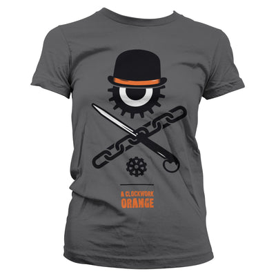 A Clockwork Orange - Bowler Eye Women T-Shirt (Dark Grey)