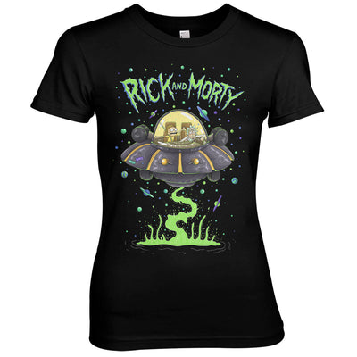 Rick and Morty - Spaceship Women T-Shirt (Black)