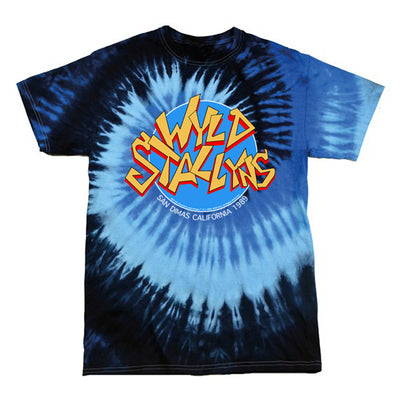 Bill and Ted's Excellent Adventure - Wyld Stallyns Band Blue Logo Tie-Dye T-Shirt