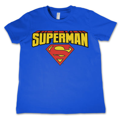 Superman - Blockletter Logo Kids T-Shirt