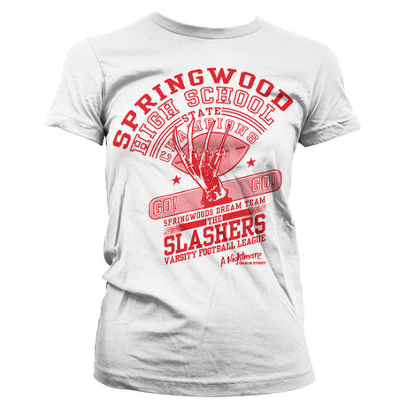 The Slasher Dream Team Girly Tee showcasing The Slasher Dream Team design