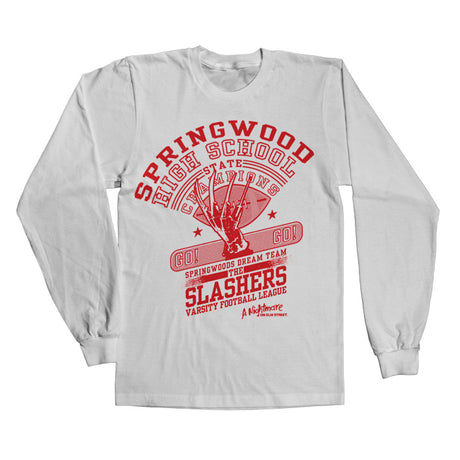 The Slasher Dream Team Long Sleeve Tee showcasing The Slasher Dream Team Long Sleeve Tee design