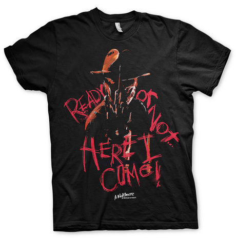 A Nightmare On Elm Street - Here I Come T-Shirt showcasing - Here I Come design