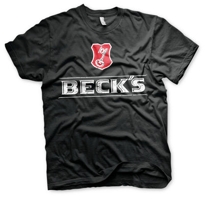 Beck's - Washed Logo Mens T-Shirt