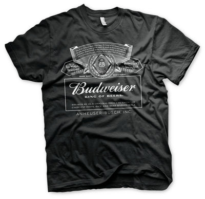 Budweiser - White Logo Mens T-Shirt