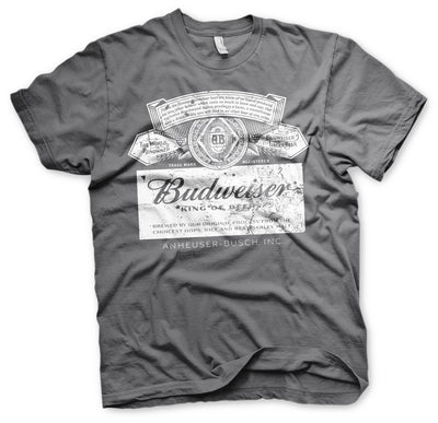 Budweiser - Washed Logo Mens T-Shirt