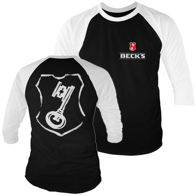 Beck's - Shield Baseball Long Sleeve T-Shirt