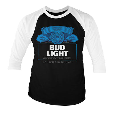 Bud Light - Label Logo Baseball Long Sleeve T-Shirt