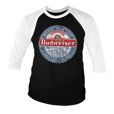 Budweiser - American Lager Baseball Long Sleeve T-Shirt