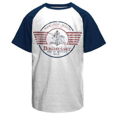 Budweiser - Bear & Claw Baseball Mens T-Shirt