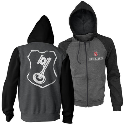 Beck's - Shield Varsity Zipped Hoodie