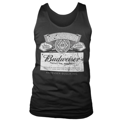 Budweiser - Washed Logo Mens Tank Top Vest