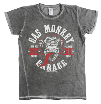 Gas Monkey Garage - Round Seal Urban Slim Fit Mens T-Shirt