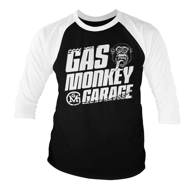 Gas Monkey Garage - Tire Tracks Baseball 3/4 Sleeve T-Shirt