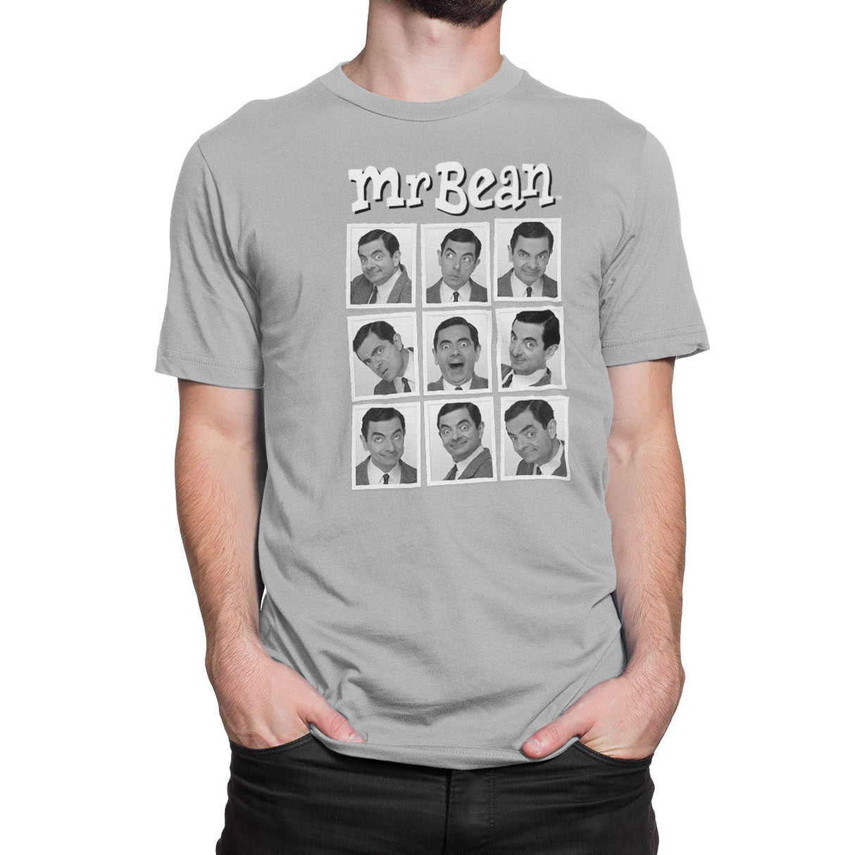 Mr Bean - Many Moods of Mr Bean Mens T-Shirt