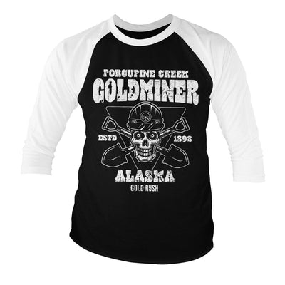 Gold Rush - Porcupine Creek Goldminer Baseball 3/4 Sleeve T-Shirt