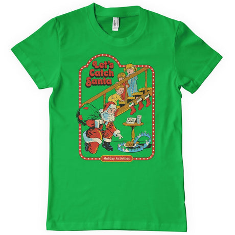 Steven Rhodes - Let's Catch Santa Mens T-Shirt featuring the Let's Catch Santa Mens T-Shirt design