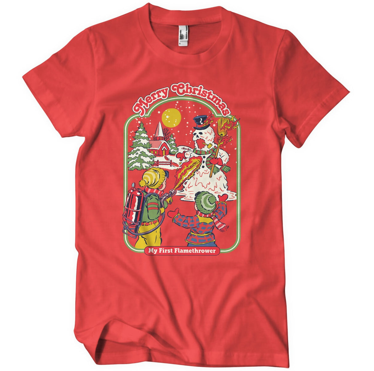 Steven Rhodes - My First Flamethrower Mens T-Shirt