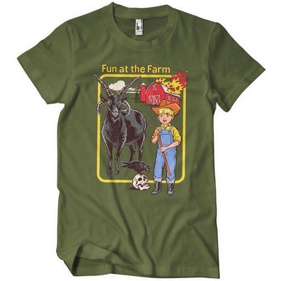 Steven Rhodes - Fun at The Farm Mens T-Shirt