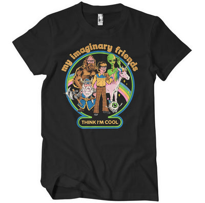 Steven Rhodes - My Imaginary Friends Think I'm Cool Mens T-Shirt