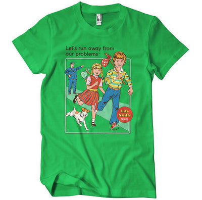 Steven Rhodes - Let's Run Away from Our Problems Mens T-Shirt