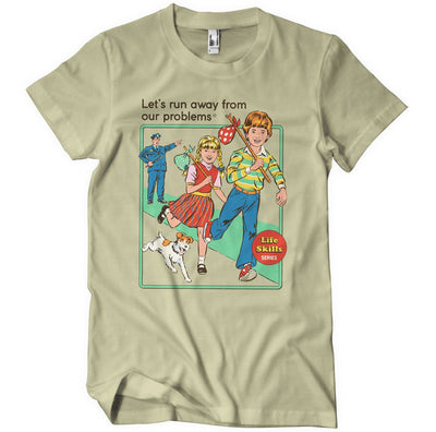 Steven Rhodes - Let's Run Away from Our Problems Mens T-Shirt