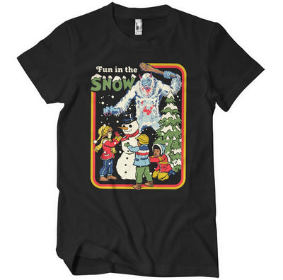 Steven Rhodes - Fun in The Snow Mens T-Shirt