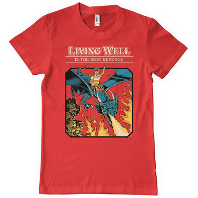 Steven Rhodes - Living Well is The Best Revenge Mens T-Shirt