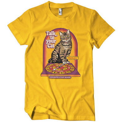 Steven Rhodes - Talk to Your Cat Mens T-Shirt