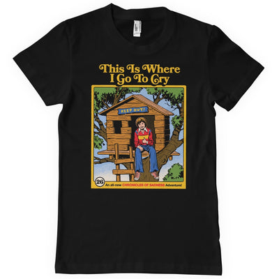 Steven Rhodes - This is Where I Go to Cry Mens T-Shirt