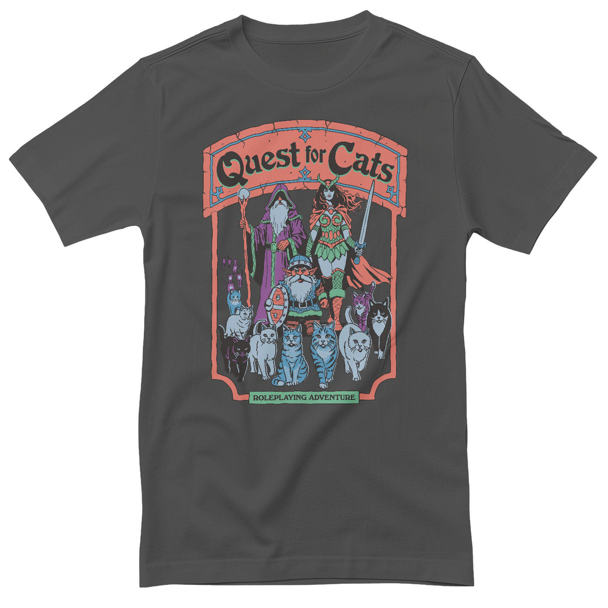 Steven Rhodes - Quest For Cats Mens T-Shirt