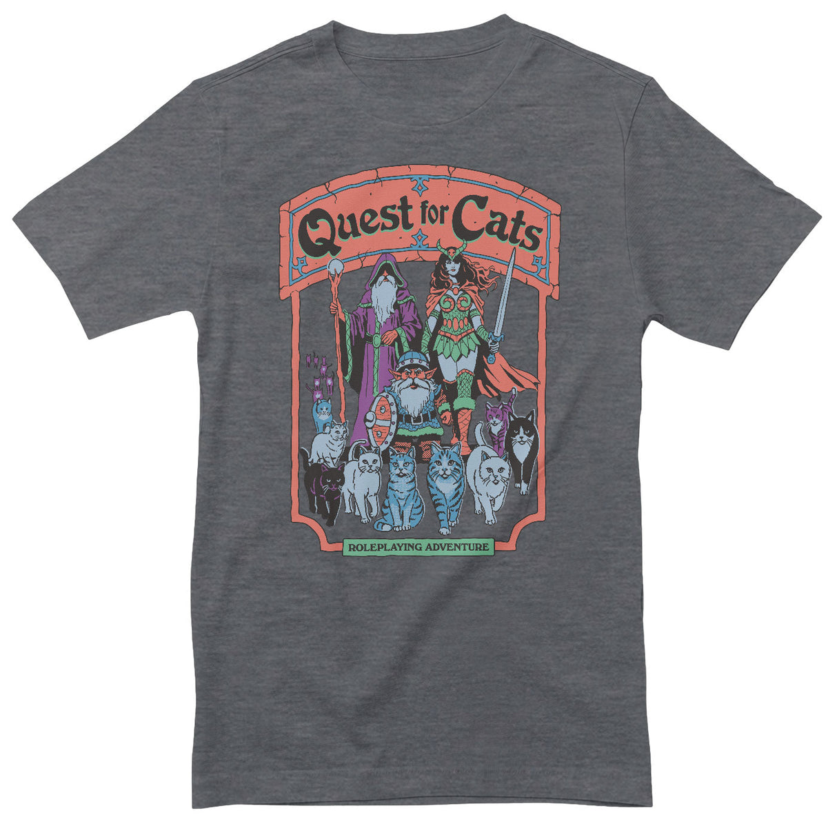 Steven Rhodes - Quest For Cats Mens T-Shirt