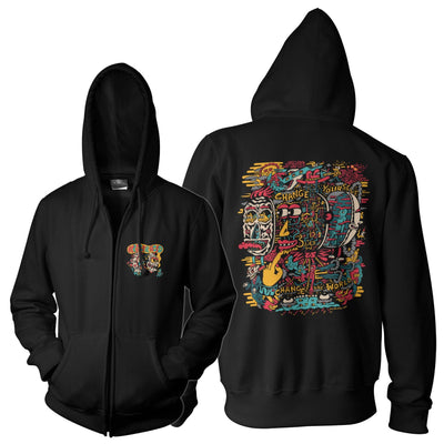 Killer Acid - Change Yourself Varsity Zipped Hoodie