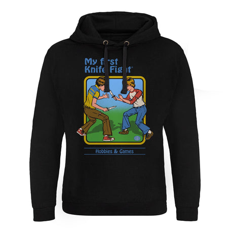 My First Knife Fight Epic Hoodie showcasing My First Knife Fight design