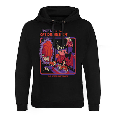 Portal To The Cat Dimension Epic Hoodie showcasing Portal To The Cat Dimension design