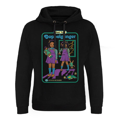 Meet Your Doppelgänger Epic Hoodie showcasing Meet Your Doppelgänger design