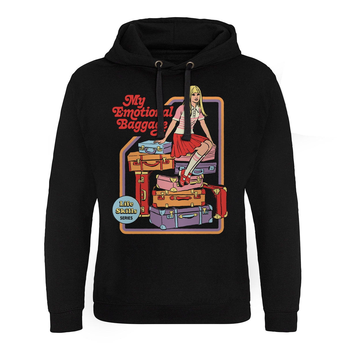 My Emotional Baggage Epic Hoodie showcasing My Emotional Baggage design