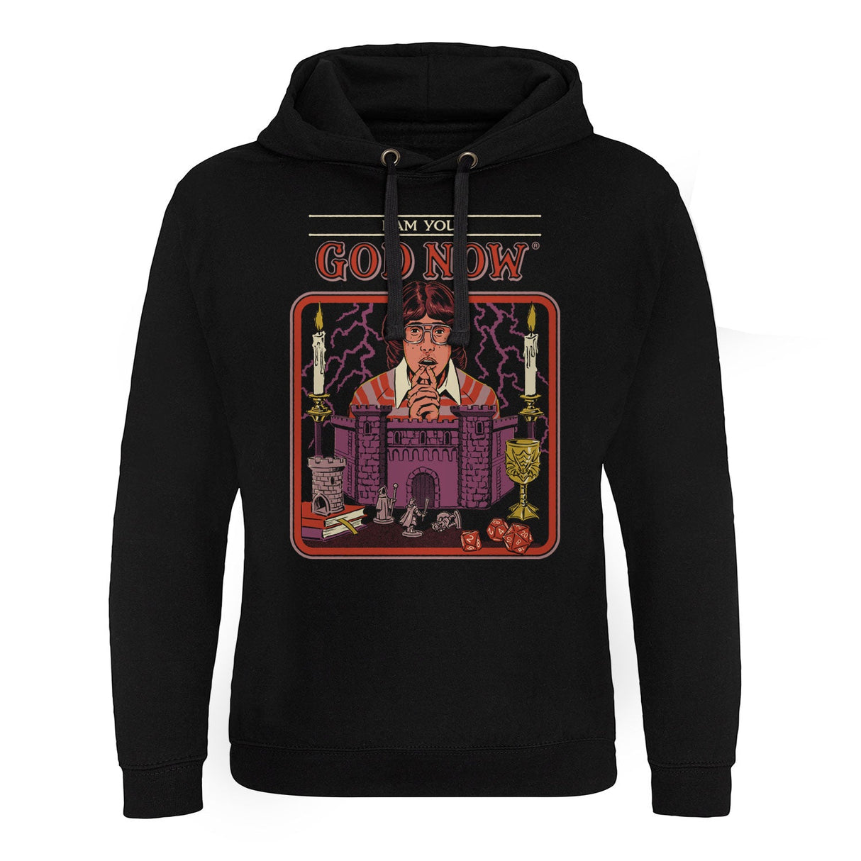 I Am Your God Now Epic Hoodie showcasing I Am Your God Now design