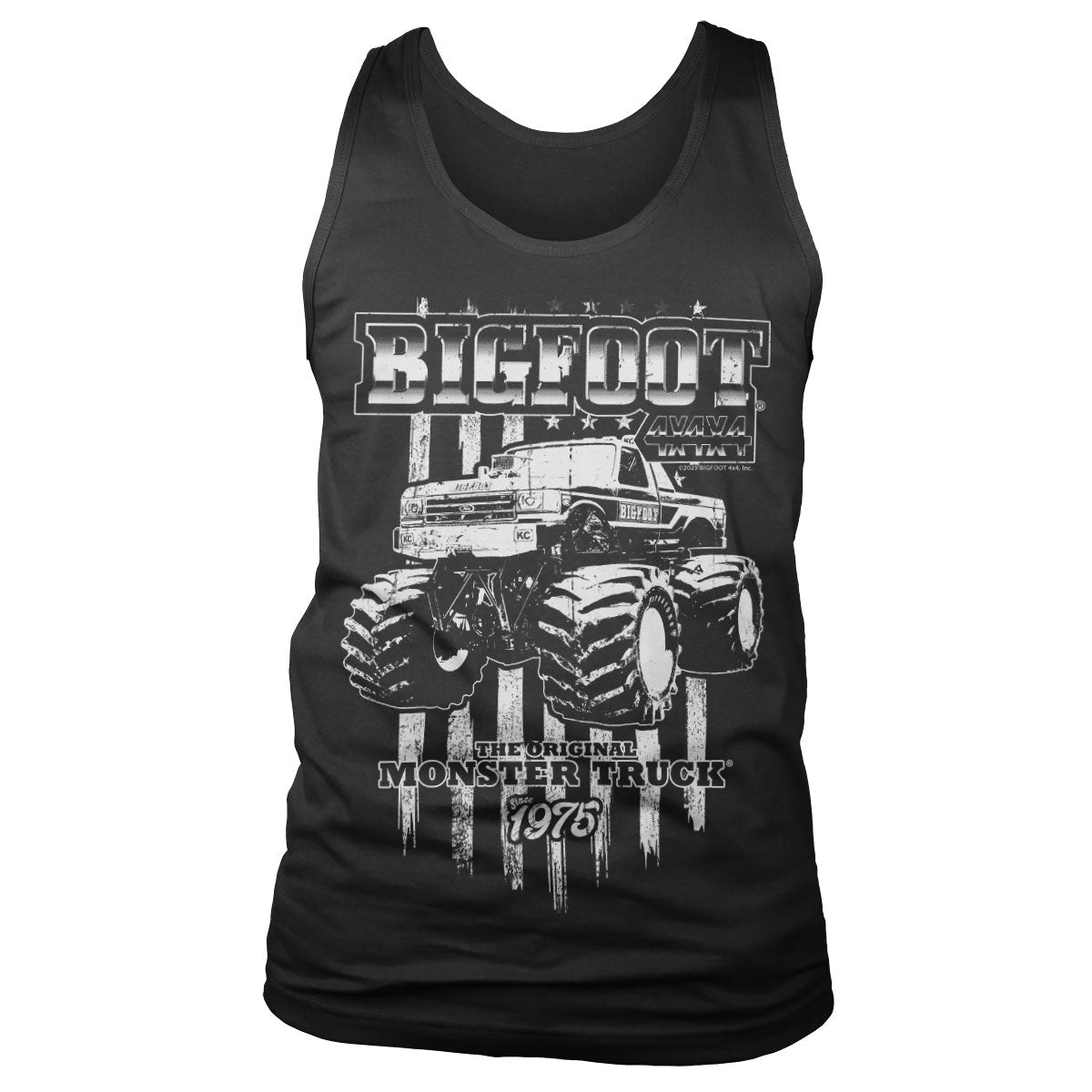 BIGFOOT American Monster Truck Tank Top showcasing American Monster Truck design