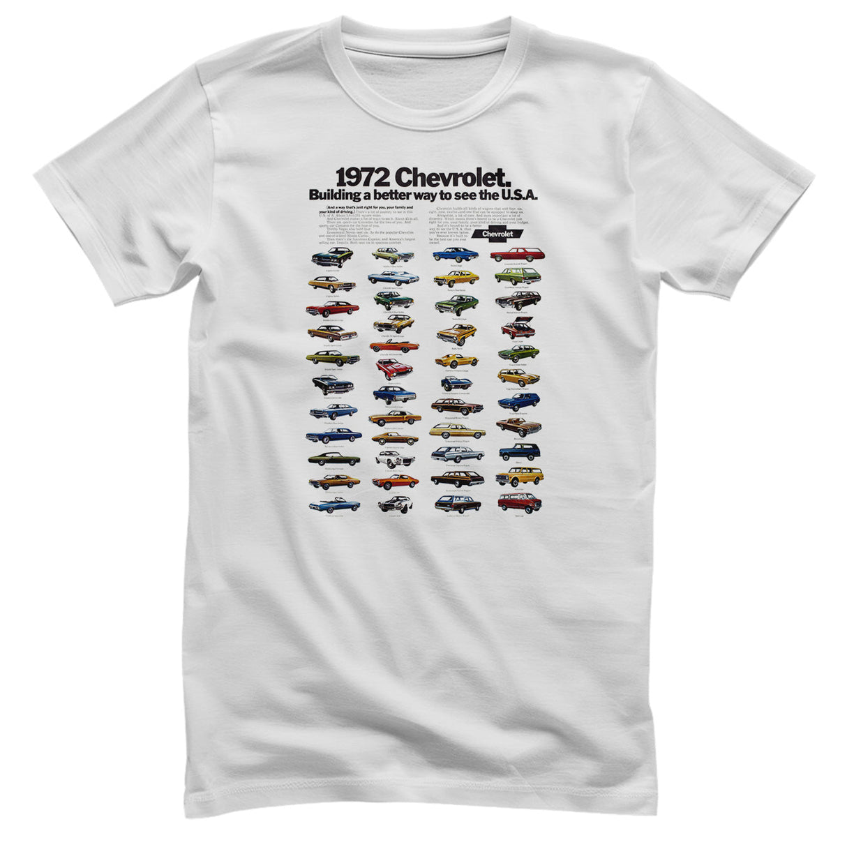 Chevrolet - 1972 Chevrolet Line Up Mens T-Shirt