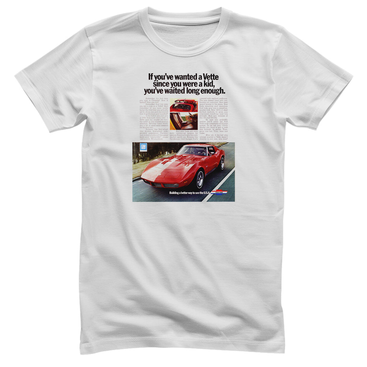 Chevrolet - Corvette C3 Retro Add Mens T-Shirt