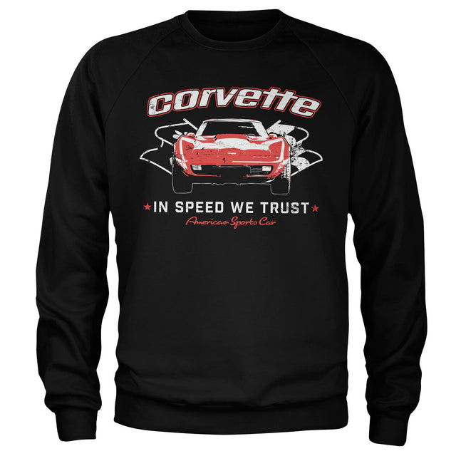 Corvette - In Speed We Trust Sweatshirt showcasing Corvette - In Speed We Trust design