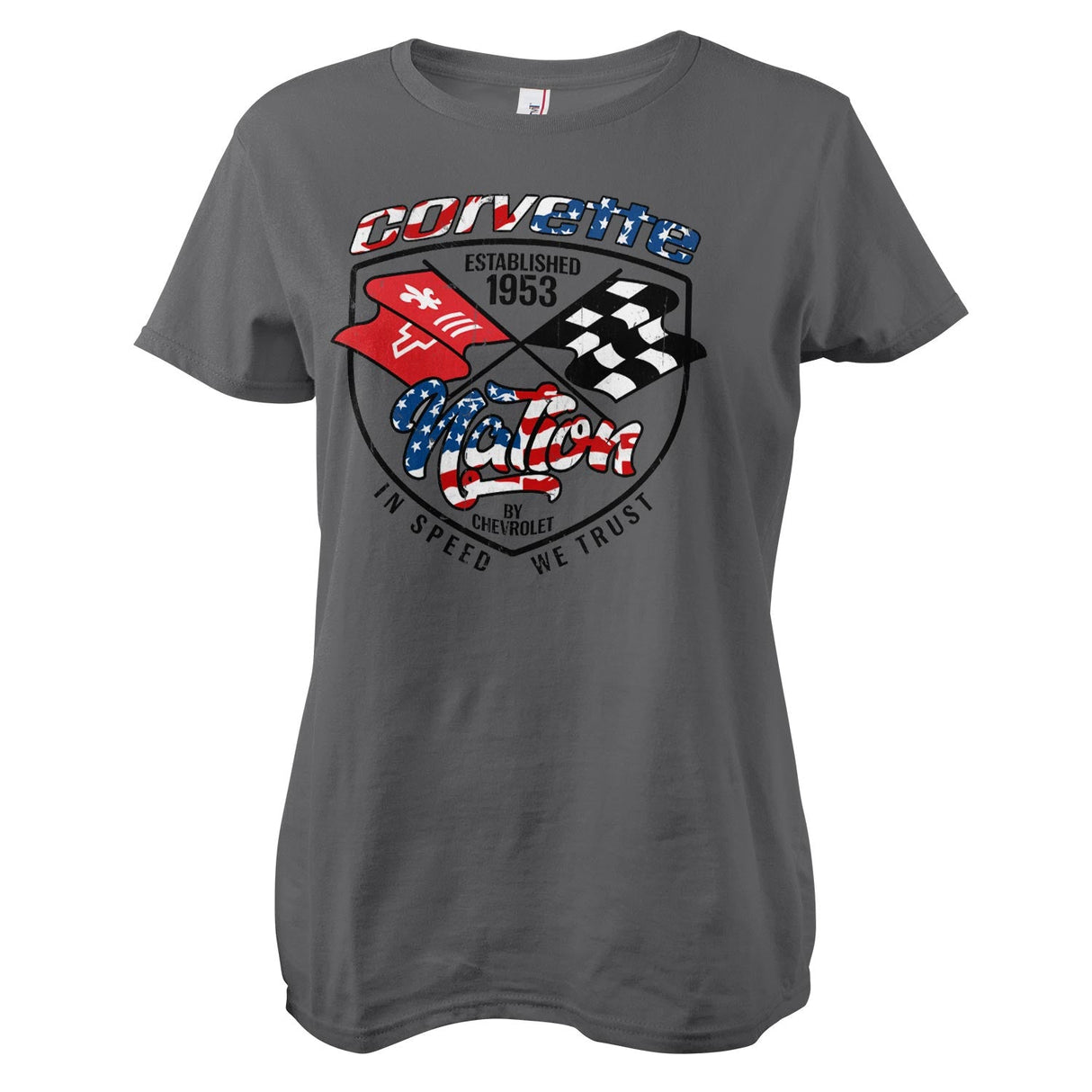 Corvette Nation Girly Tee showcasing Corvette Nation design