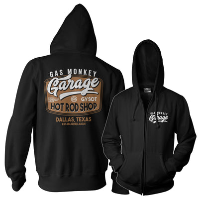 Gas Monkey Garage - Rusty Hot Rod Zipped Hoodie